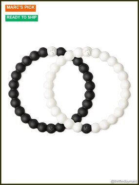 Silicone Beaded Bracelet Set | Large 7" | Unisex | Stretch Slide-On